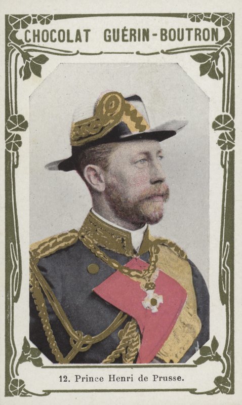 Prins Henrik av Preussen (farget bilde) av French School