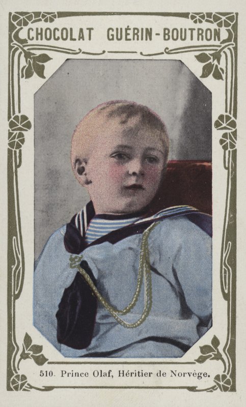 Prins Olaf, Heritier de Norvege (farget bilde) av French School
