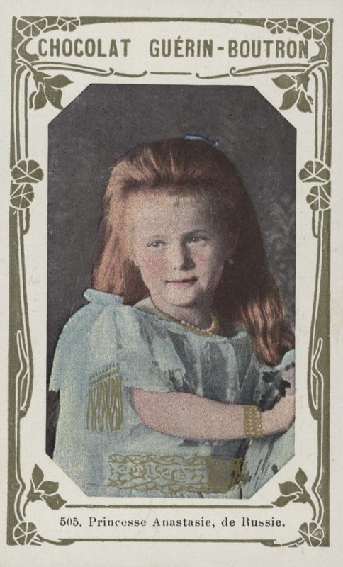 Prinsesse Anastasia av Russland (farget bilde) av French School