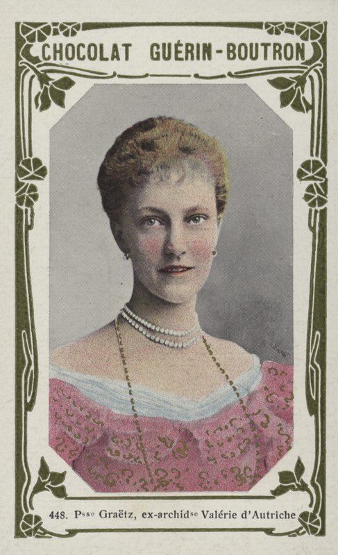 Prinsesse Graetz, tidligere erkehertuginne Valerie av Østerrike (farget bilde) av French School