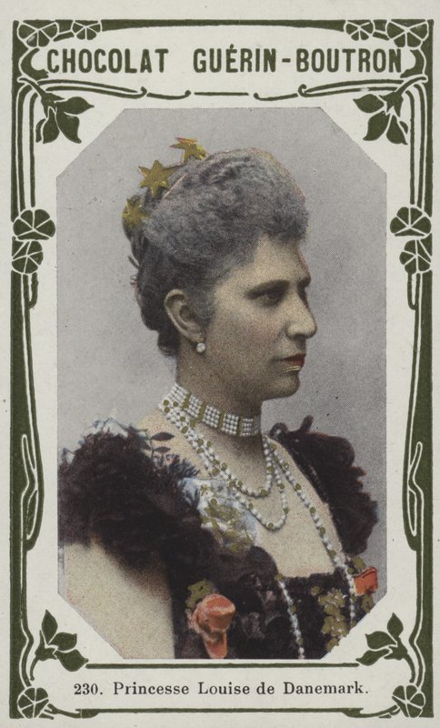 Prinsesse Louise av Danmark (farget bilde) av French School