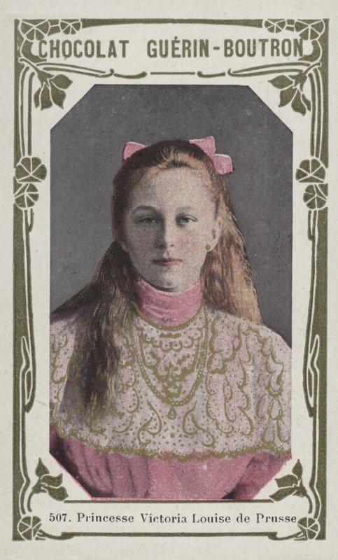 Prinsesse Victoria Louise av Preussen (farget bilde) av French School
