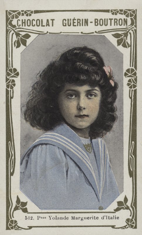 Prinsesse Yolande Marguerite av Italia (farget bilde) av French School