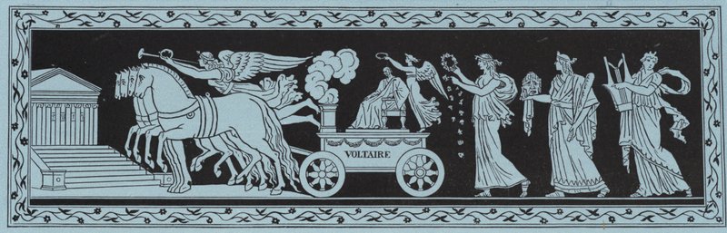 Prosesjon som bringer restene av Voltaire til Pantheon, Paris, 1791 av French School