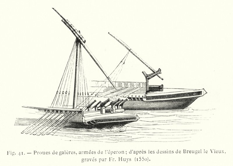 Bysserstaver, sporens hærer; etter tegningene til Breugel le Vieux, gravert av p. Huys av French School