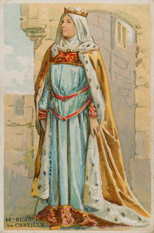 Dronning Blanche av Castilla av French School