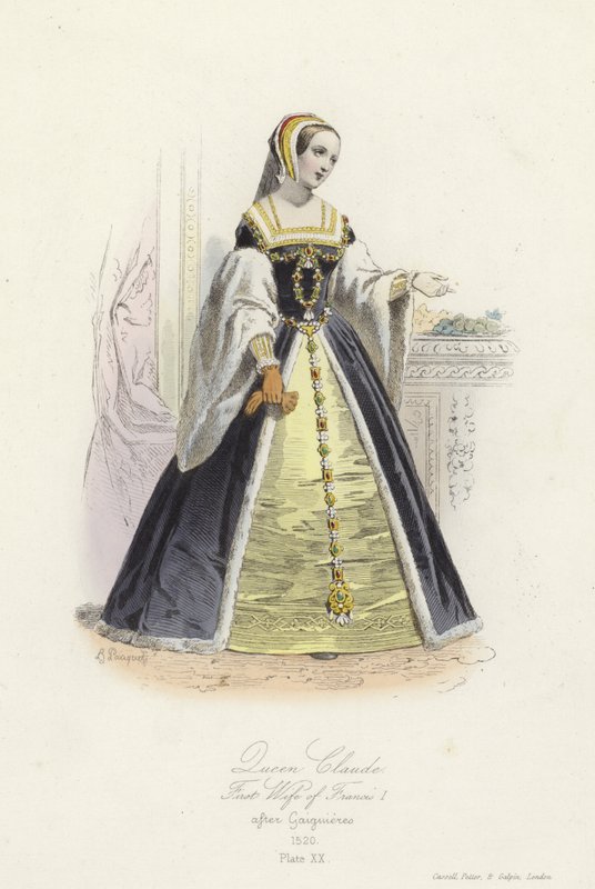 Dronning Claude, første kone til Frans I av Frankrike av French School