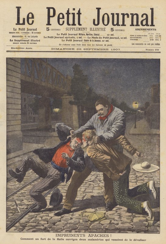 Hensynsløse apacher! (farge litho) av French School