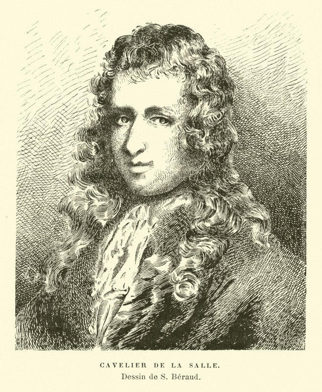 Rene-Robert Cavelier de Lasalle, fransk oppdagelsesreisende av French School
