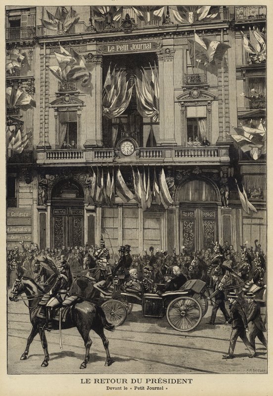Den franske presidenten Felix Faures retur fra sitt besøk i Russland, 1897 av French School