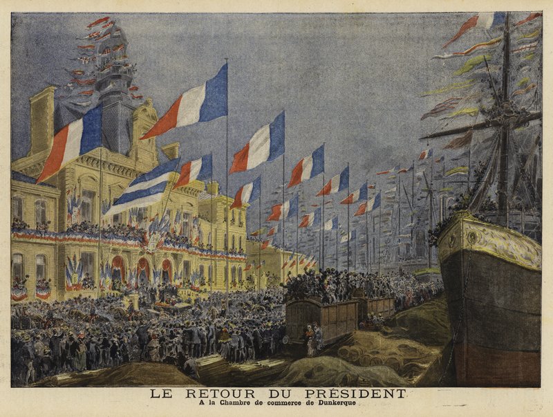 Den franske presidenten Felix Faures retur fra sitt besøk i Russland, 1897 av French School