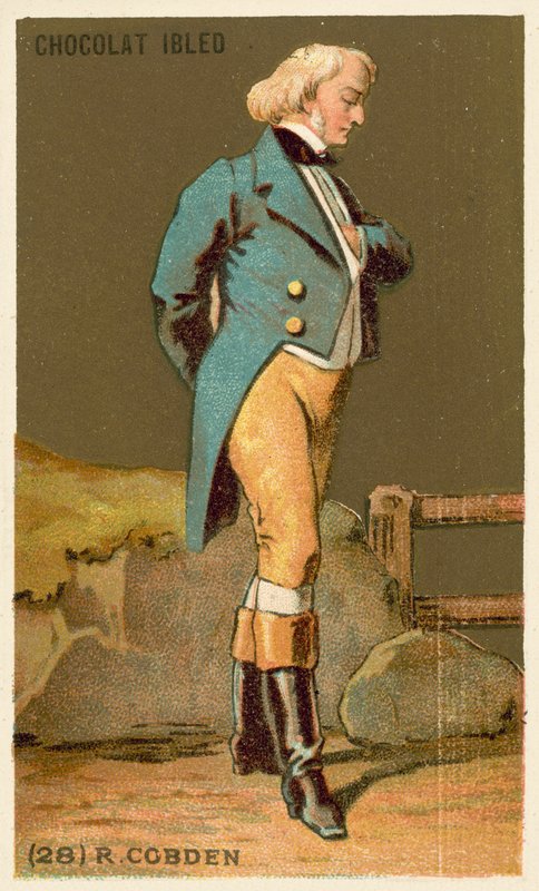 Richard Cobden , engelsk politiker (chromolitho) av French School