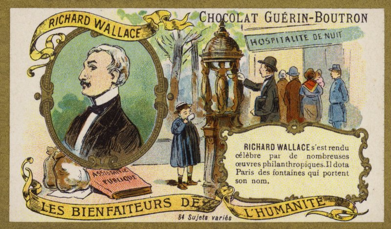 Richard Wallace , engelsk kunstsamler og filantrop (chromolitho) av French School