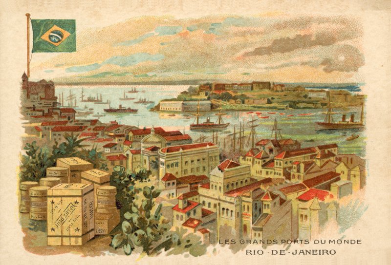 Rio de Janeiro, Brasil (chromolitho) av French School