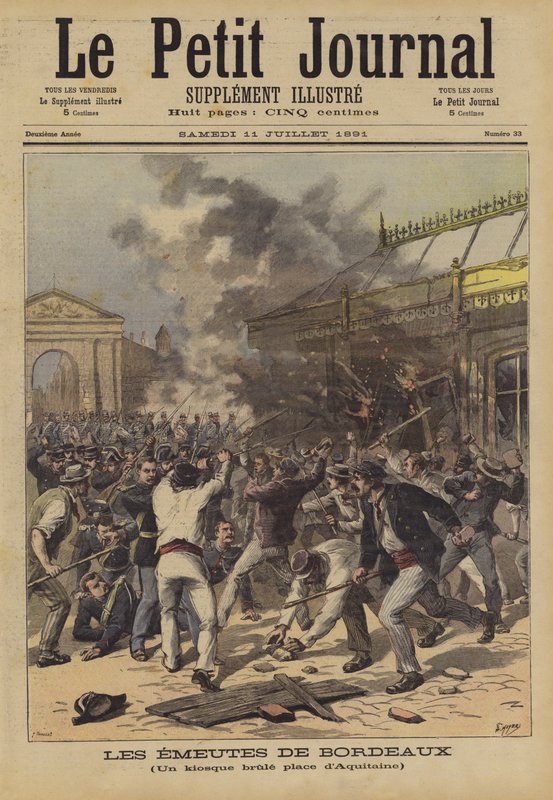 Opptøyer i Bordeaux av French School