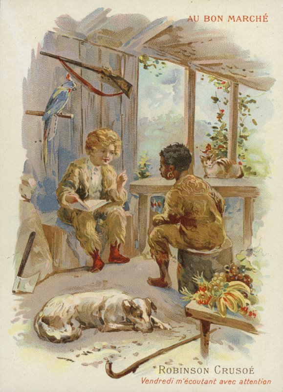 Robinson Crusoe og Man Friday av French School