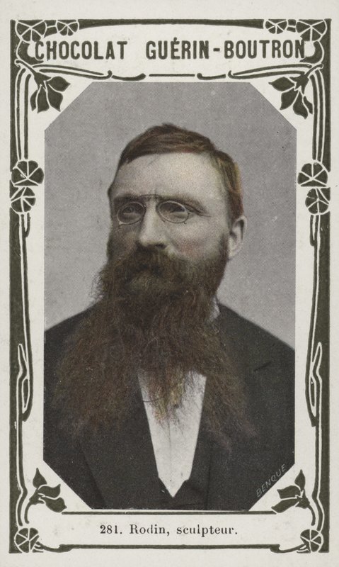 Rodin, skulptør (farget bilde) av French School