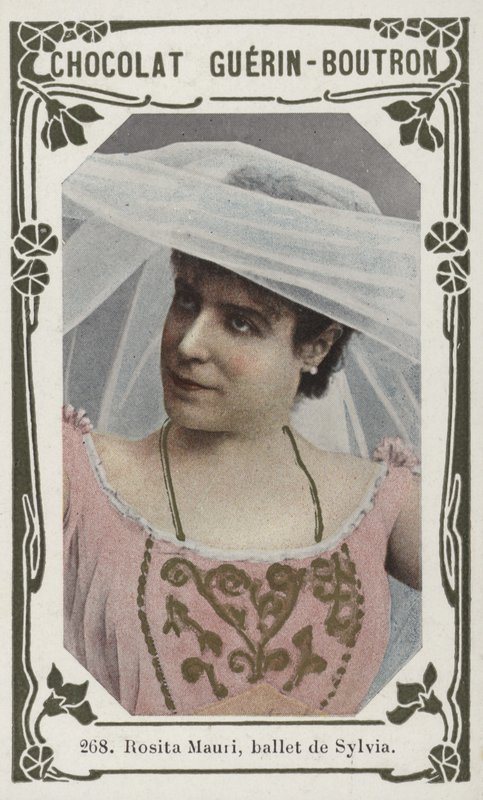 Rosita Mauri, ballet de Sylvia (farget bilde) av French School