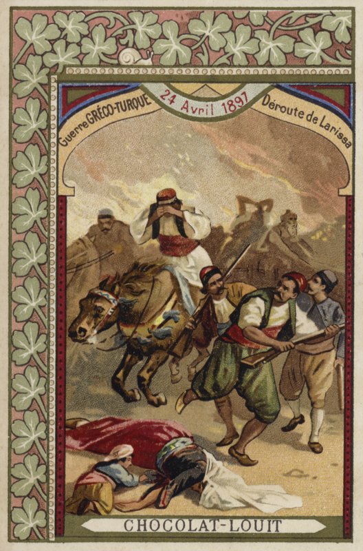 Grekernes rutt ved Larissa, gresk-tyrkisk krig, 24. april 1897 av French School