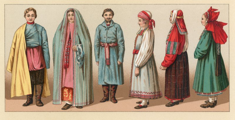 Russland kostyme av French School