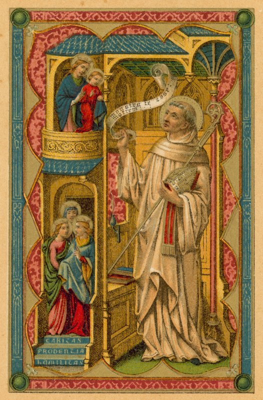 Sankt Bernhard av Clairvaux av French School