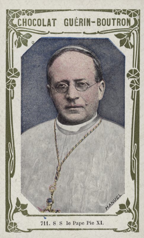 S S le Pape Pie XI (farget bilde) av French School