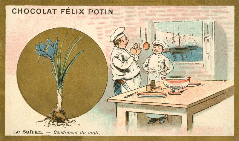 Safran (chromolitho) av French School