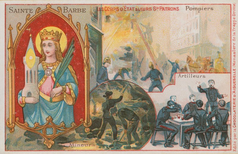 Den hellige Barbara av French School