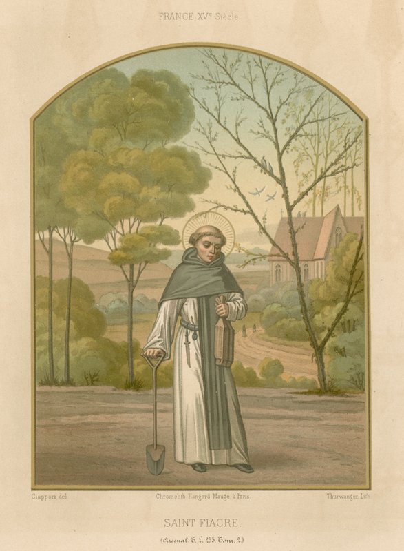 Saint Fiacre av French School