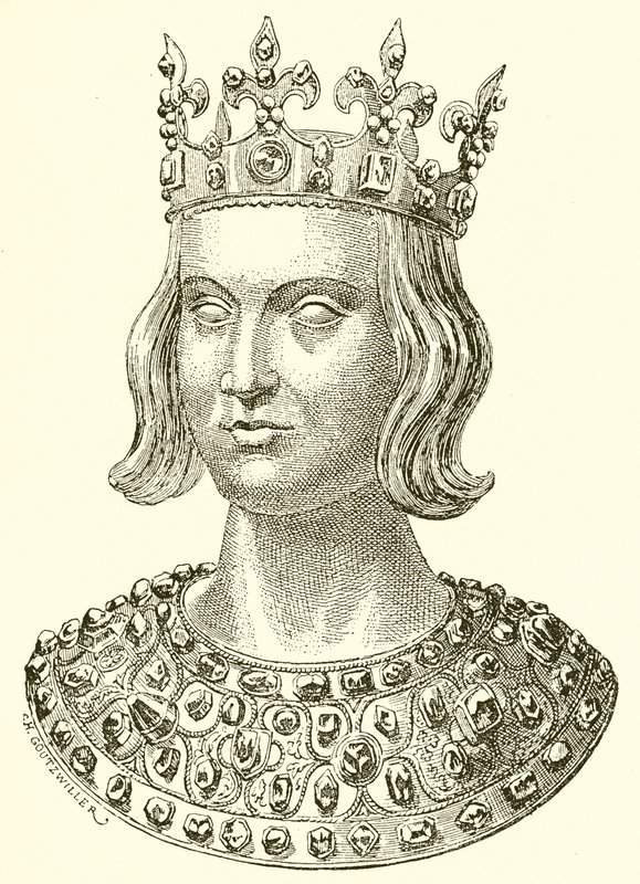 Saint Louis (fra et relikvieskrin) av French School