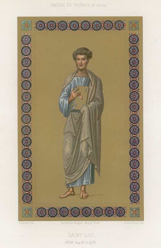 Evangelisten den hellige Lukas av French School