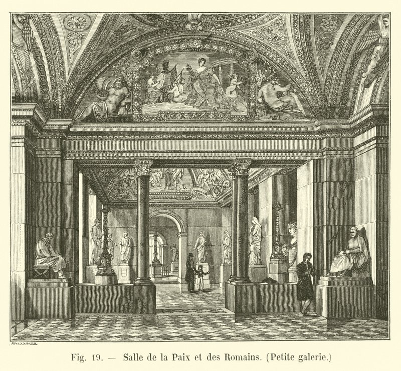Hall of Peace and the Romans, Small Gallery av French School
