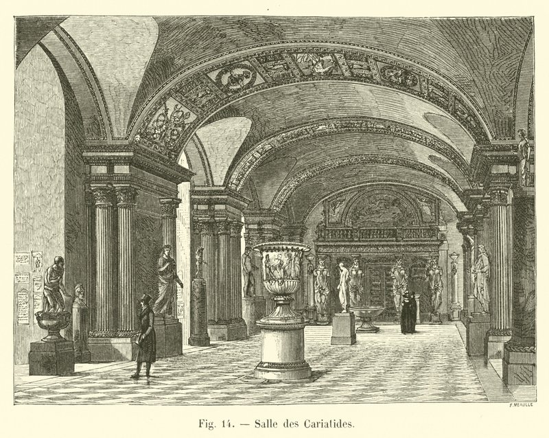 Hall of Caryatids av French School