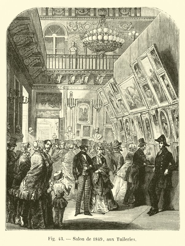 Salong fra 1849, på Tuileriene av French School
