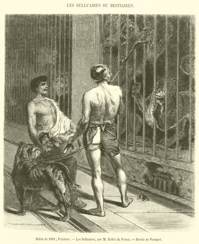 Salong fra 1861, maleri, Les Belluaires (gravering) av French School