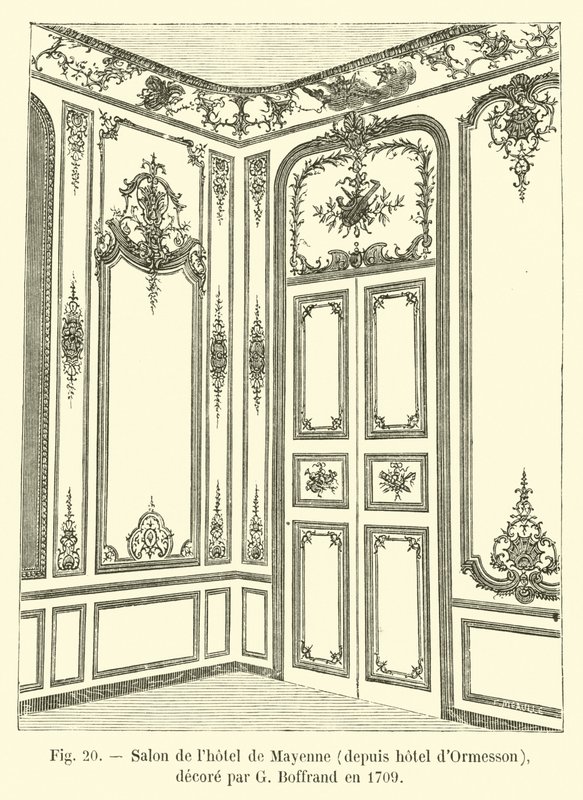 Stue på Hotel de Mayenne, fra Hotel d