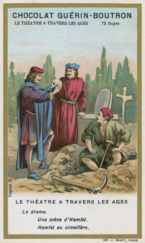Scene fra Hamlet, av William Shakespeare av French School
