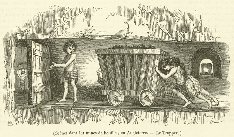 Scener i kullgruvene, England, The Trapper av French School