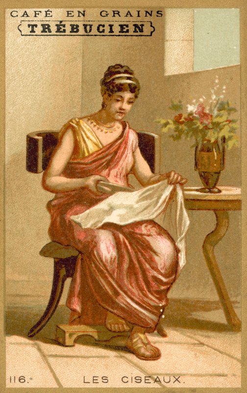 Saks (chromolitho) av French School
