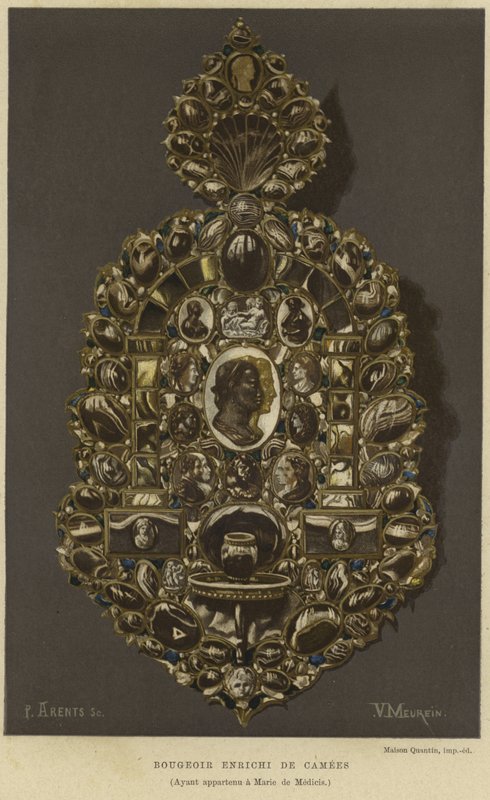 Sconce dekorert med cameos av French School