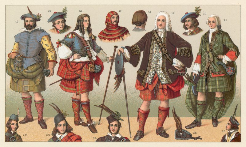 Skottland kostyme av French School