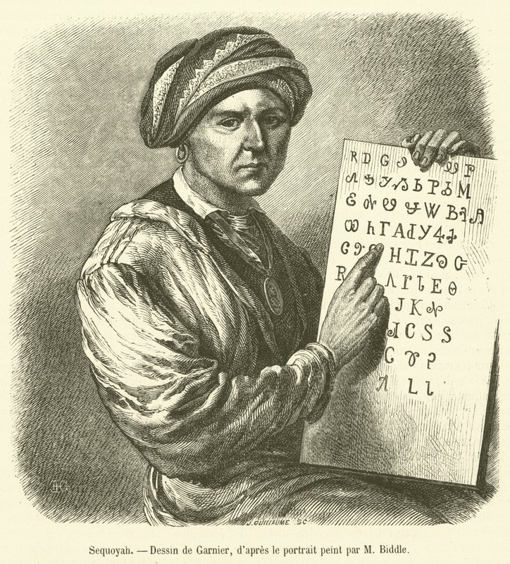 Sequoyah (gravering) av French School
