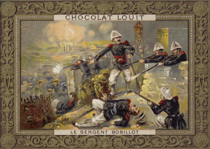 Sersjant Jules Bobillot, fransk soldat, ved beleiringen av Tuyen Quang, Tonkin, kinesisk-fransk krig, 1884-1885 av French School