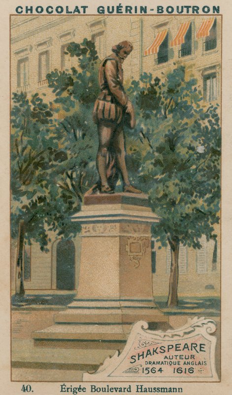 Shakespeare, forfatter, engelsk drama, 1564-1616, Erigee Boulevard Haussmann av French School