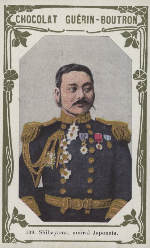 Shibayama , japansk admiral (farget bilde) av French School