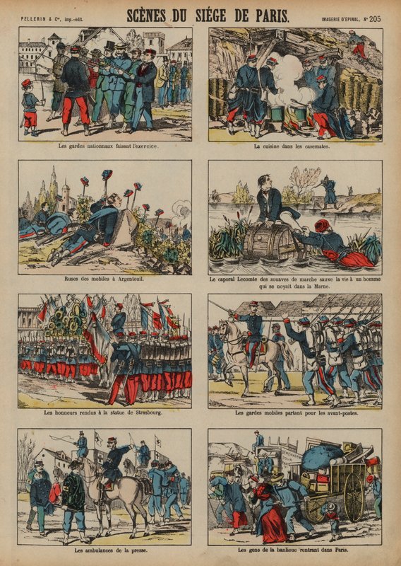 Beleiring av Paris av prøysserne, fransk-prøyssisk krig av French School