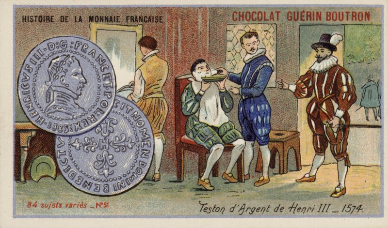 Sølvteston av Henry III av French School
