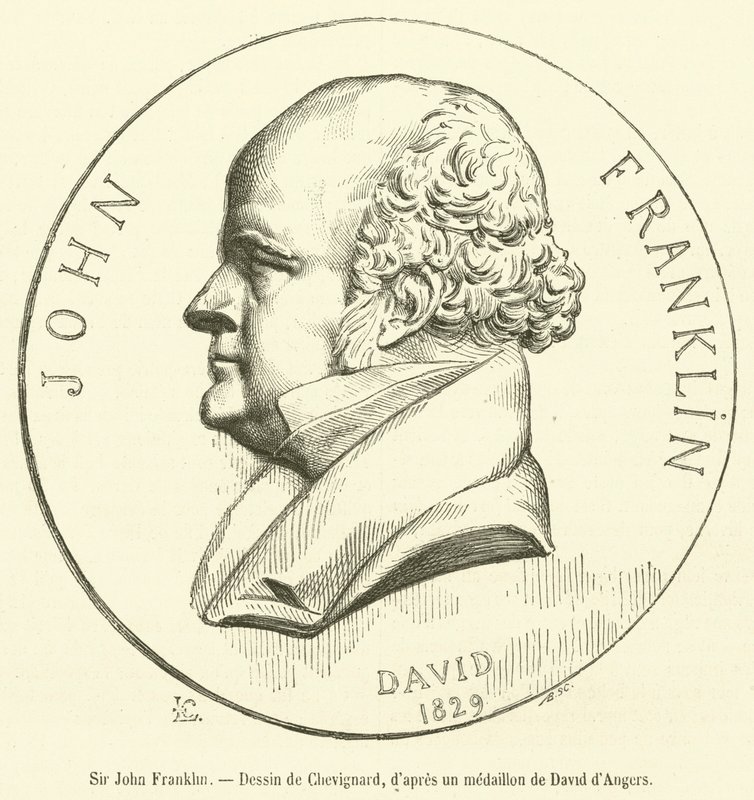 Sir John Franklin (gravering) av French School