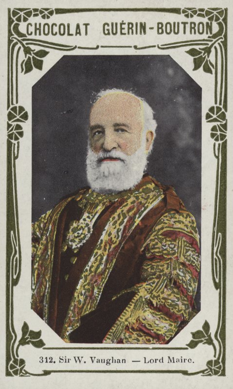 Sir W Vaughan, Lord Maire (farget bilde) av French School