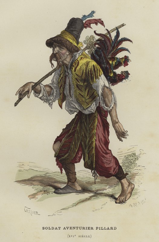 Soldat og plyndrer av French School